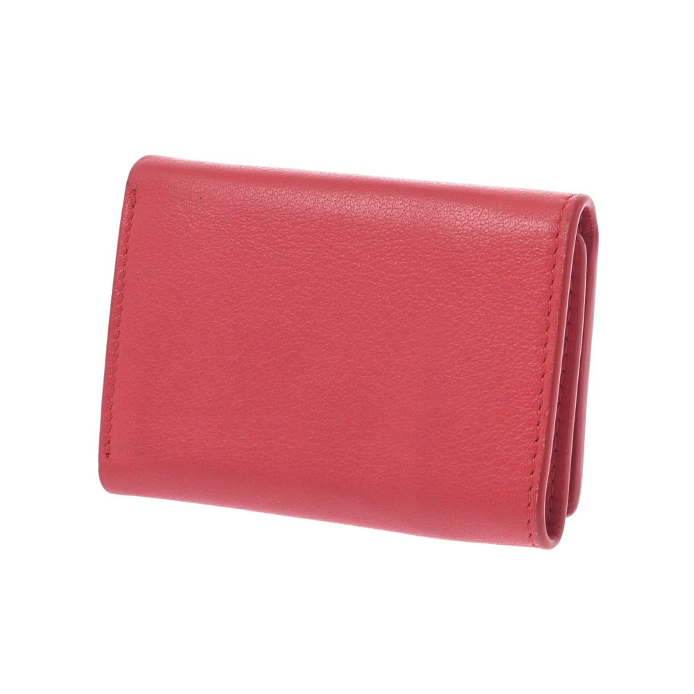 Balenciaga Tri Calf fold Wallet Red Paper